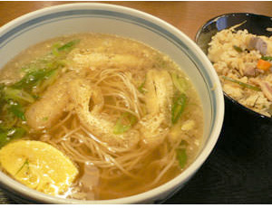 (温)そば定食